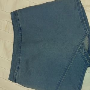 PINK lily denim skort